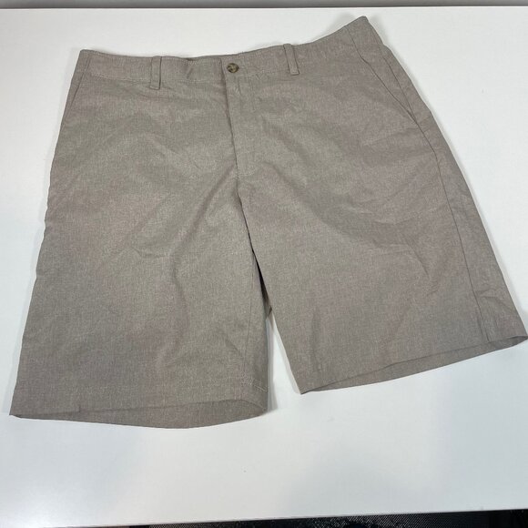 PGA TOUR Performance Golf Shorts Gray Sz 38 Mens Flat Front Elastic Waist Active - Picture 1 of 8